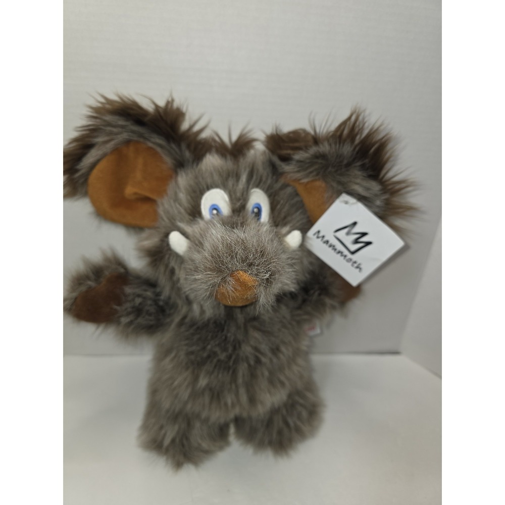 Aurora Whooly Mammoth Fluffy Big Eye Tusks Plush Stuffed Animal 12" NWT